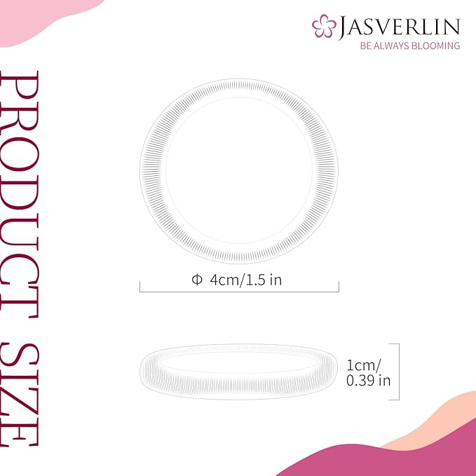 100pcs Light Blonde Hair Ties Ponytail Holders, Seamless Cotton Fabric No Damage Thick Curly Thin Hairties Bands, Soft & Stretchy 1.5 inch