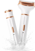 2025 BLIBEE Women's Electric Shaver and Bikini Trimmer, Electric Razor for Women, 2-in-1 Painless Hair Remover for Face Legs Underarms & Bikini Area, Waterproof for Wet and Dry Use, USB Rechargeable