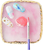 1 Pcs Resin Nail Art Palette Nail Art Cosmetic Mixing Palette Color Mixing Pigment Plate Polish Holder Drawing Color Palette