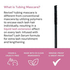 The Original Revive7 Lash Serum Tint Mascara - Lengthening, Tinted, Thickening Lash Serum Formula Eye Makeup Waterproof Mascara For Length & Volume Makes Lashes appear Longer and Thicker 6 ml (Black)