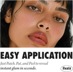 Fazit Makeup Patches - Rose Gold Speckles - Glow Up Make-Up Patches - Cute Glitter Makeup Accessories for Women - Cosmetic Glitter for Face