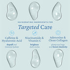 belif Aqua Bomb Cooling Eye Gel - Caffeine & Hyaluronic Acid for Puffiness & Hydration, Niacinamide & Vitamin C for Dark Circles, Adenosine & Collagen for Plumping & Firming, Korean Skin Care