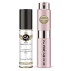 CA Perfume Duo Impression of A Goodnight Kiss For Women Perfume Layering Set Long Lasting Travel Size EDP + Body Oil Roll-On Bottle 0.27 Fl Oz+0.33 Fl Oz