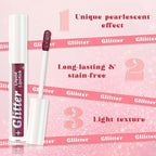 AMY'S DIARY Plum Wine Shimmer Liquid Lipstick, Shimmer Metallic Lip Gloss, Long-Lasting Waterproof Lip Color, High Shine Sparkle Makeup,Lip makeup for woman (#11)