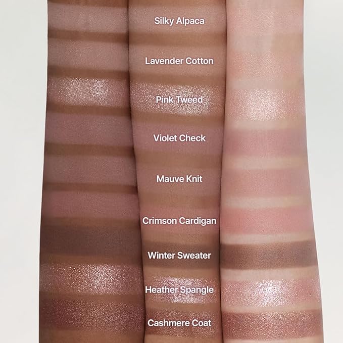 dasique Shadow Palette #16 Violet Knit l Vegan, Cruelty-Free l 9 Blendable Shades in Smooth Matte and Shimmer Finishes with Gorgeous Pearls