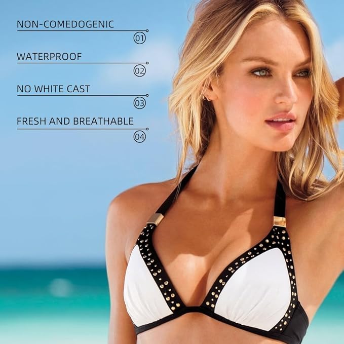 Sunscreen Stick for Face and Body,2 Pack Non-Sticky Outdoor Sun Sticks,Sweat & Water-Resistant,Non-Sticky and Long Lasting,Refreshing Sunscreen Sport Sticks for All Skin Types,0.72 Oz/20g