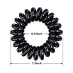 18 Pcs Women Ponytail Braid Hair Elastic No Crease Spiral Hair Ties, Girls Multi-color Waterproof Coil Hair Accessories (Small Hair Ties)