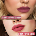 2Pcs Longwear Liquid Lip Liner Stain Marker Pen Set Long Lasting Waterproof, Mauve Pink Red Matte Semi Permanent 24 Hour Lip Liner and Lipstick Combo, Color Stay Lipliner All Day, Lips Stain peel off