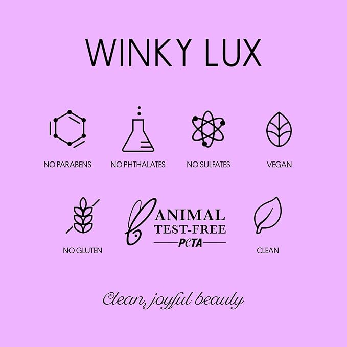 Winky Lux Lavender Glitter Confetti Balm - Hydrating ph Lip Balm, Natural Pink Tint with pH Color Changing, Moisturize & Soften Lips While Leaving Sheer Pink Tint, with Vanilla Scent
