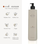 Rich Cocoon Color Protection Shampoo | Dutch Made & Formulated | Color Safe for Color Treated Hair | Premium Cozy Scent of Warm Wood, White Amber & Jasmine sulfate free shampoo | 250 ml