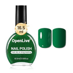 16.5ml Dark Green Nail Polish Large Volume Quick Dry Nail Polish, Long Lasting Shine, Fingernail Toenail Nail Art DIY Home Travel Nail Art Gift