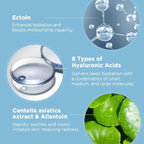 Nightingale Ecto-Hyaluronic Ampoule with 8 layer Hyaluronic Acid, Ectoin, Hyaluronic acid Serum For Dry Skin, Fragrance Free, Hypoallergenic, Allergen Free, Cruelty Free, Vegan, Korean Skin Care