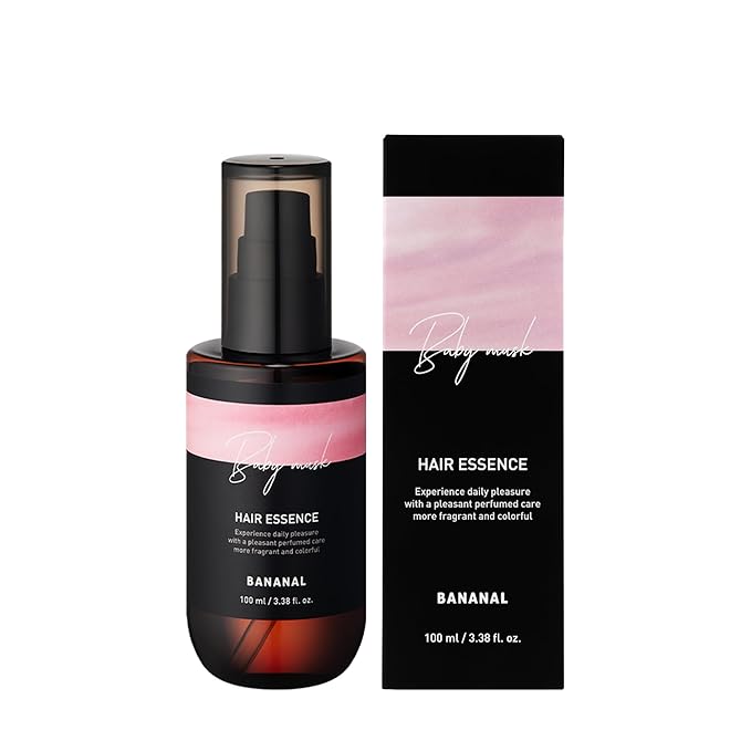 2-in-1 Korean Hair Perfume Oil & Serum with Moroccan Argan Oil & 12 Amino Acids for Dry, Damaged, Glass Hair Shine & Frizz-Control – Paraben & Alcohol-Free – Baby Musk, 100ml / 3.38 fl oz