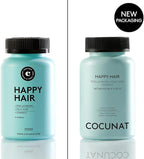 COCUNAT Happy Hair Growth Gummies for Women - Biotin 5,000 mcg Hair Vitamins - Helps Reduce Shedding & Thinning - Vegan Hair Skin & Nails Supplement with Folic Acid, Zinc, Vitamins A–E - 60 Gummies