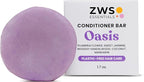 Oasis Conditioner Bar, Vegan Solid Hair Conditioner for Gray & Frizzy Hair, with Plumeria, Jasmine, Sandalwood, Coconut, Mandarin, Zero Waste, Travel-Friendly