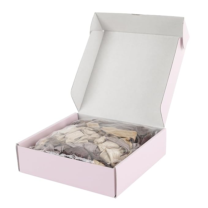 MEEDEE 100 Pack Neutral Tone Hair Ties For Women No Crease Soft Elastic Ribbon No Damage Neutral Tone Hair Ties Knotted Ouchless Hair Ribbon Yoga Hair Ribbons Elastic Bracelets