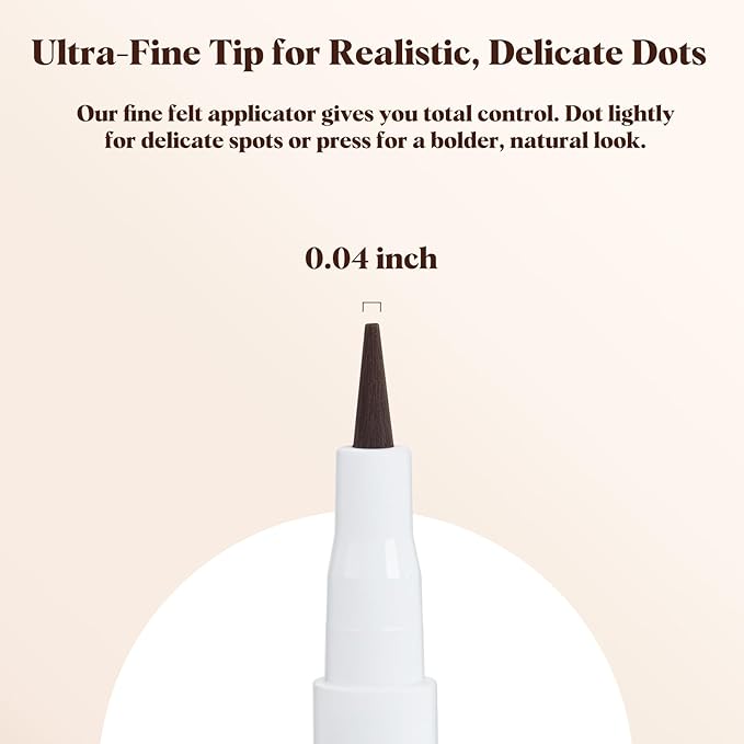 Freckle Pen 4 PCS Set – 4 Colors (Light Brown, Natural Coffee, Chestnut, Dark Brown) for Natural Looking Fake Freckles – Waterproof, Long Lasting Faux Freckles Makeup Tool