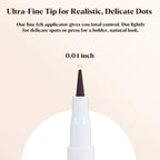 Freckle Pen 4 PCS Set – 4 Colors (Light Brown, Natural Coffee, Chestnut, Dark Brown) for Natural Looking Fake Freckles – Waterproof, Long Lasting Faux Freckles Makeup Tool