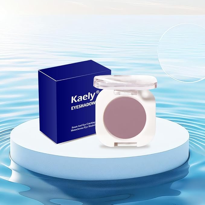 Mauve Taupe Single Matte Eyeshadow Makeup, Neutral Powde Eye Shadow for Women, Brownish Purple Matte Singles Eyeshadow Palette Pigmented Waterproof, sombras para ojos, Girls Christmas Gifts 25#