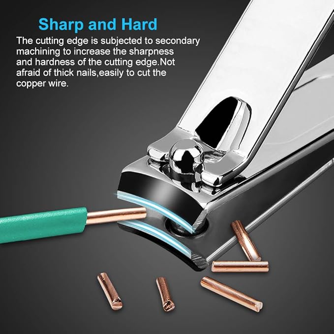 Nail Clippers Set Fingernail and Toenail Clipper Cutters Men's Accessories,Manicure Pedicure Kit Professional Grooming Kits,Nail Care Tools with Travel Case Gifts for Men Women