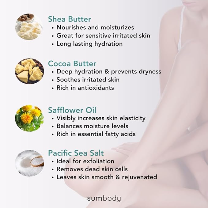 Sumbody Exfoliating Body Salt Scrub (21oz) Dragon Fruit, Antoxidant Rich, All Natural, USA Made, Self Care Gifts For Women, Teens, Men Sensitive Skin Nourishing, Hydrating, Non-Toxic