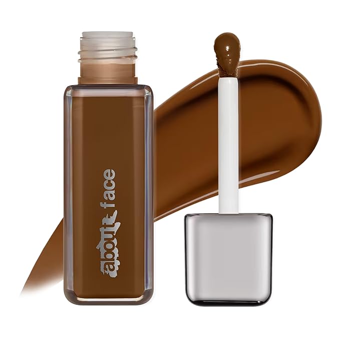 about-face THE PERFORMER Skin-Focused Foundation D3Olive – Medium Coverage, Long-Wear, Breathable & Buildable Base – Clean, Vegan, Hydrating Formula with Blue Agave & Chlorella – 1.08oz