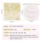 Light Pink Shimmer Glitter Sparkling Monochrome Eyeshadow Palette,Metallic Single Eye Shadow Palette for Older Women,Long Lasting Naturing-Looking Eye Makeup