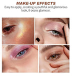 12 Colors Mini Glitter Eyeshadow Makeup Palette, Sexy