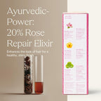 KHADI ROSE REPAIR Hair Oil - Regeneration for structurally damaged, dry hair & split ends - 100% natural, plant-based, vegan & silicone-free - 1.69 fl oz