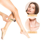 DIVINA VITAE Self Tan Brush Soft Body Makeup Brush Portable Self Tanning Brush Self Tanner Face Brush For Body & Leg Makeup（Gold）