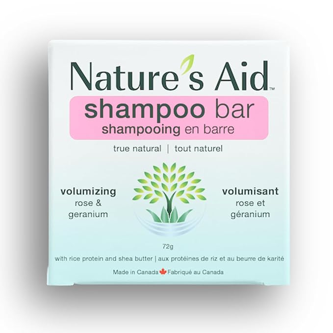 Natures Aid Volumizing Natural Rice Water Shampoo (Rose Geranium)