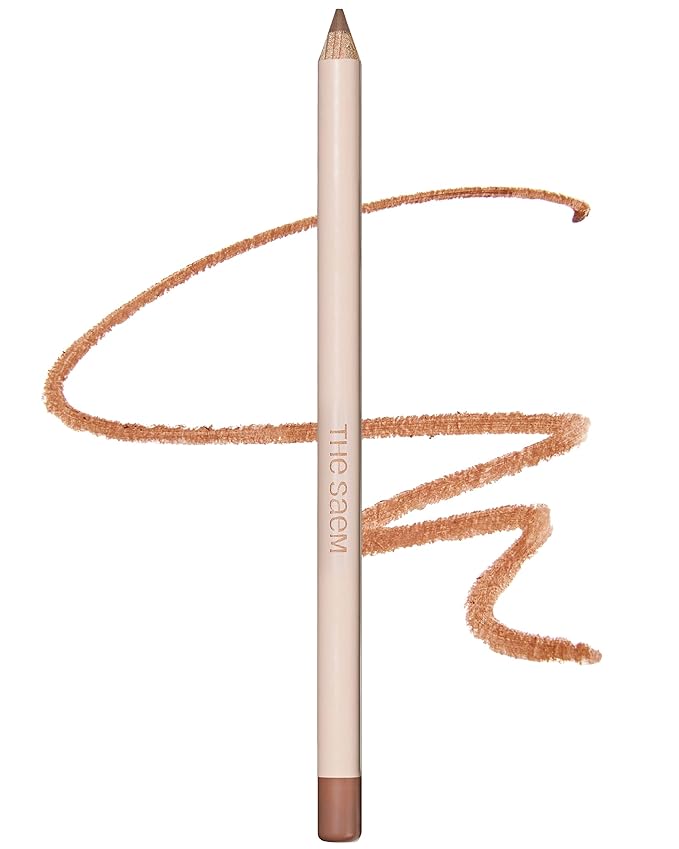 THESAEM Cover Perfection Lip Pencil - Slim, Easy-Blend & Overlip Makeup, Creamy Matte Lip Liner, Long-Lasting with Built-In Sharpener (05 Toffy)