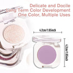 Violet Purple Single Matte Eyeshadow Makeup, Neutral Powde Eye Shadow for Older Women, Purple Violet Matte Singles Eyeshadow Palette Pigmented Waterproof, Girls Christmas Vegan Eyeshadows Gifts