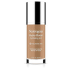 Neutrogena Hydro Boost Hydrating Tint Foundation Makeup for Dry Skin, with Hyaluronic Acid, Lightweight Oil-Free Water Gel, Non-Comedogenic, 105 Caramel Color 1.0 fl. oz