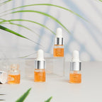 200 Pcs Mini Glass Oil Dropper Bottle Bulk, Clear Essential Small Empty Bottles Sample Containers Perfume Liquid Vials with Cap for Traveling (2 ml,Silver)