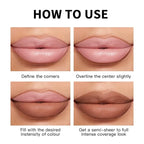 USHAS Lipstick and Lip Liner Combo Set 2 in 1 Waterproof Matte Lipstick pen for Women Lip liner Set Long Lasting with Makeup Set (Y15, Pack of 1)