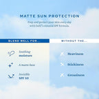 belif Dew Guard - Daily Mineral sun SPF 50 Hydrating Niacinamide Sunscreen (1.69 fl. oz) - Daily Broad Spectrum, Reduces Redness, No-White Cast, Non-Greasy, Korean Skincare