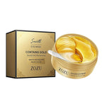24K Gold Eye Masks, Crystal Collagen Eye Patches for Puffy Eyes, Reducing Fine Lines, Effectively Moisturizing Gold Eye Mask for Dark Circles and Puffiness Wrinkle Eye Bags