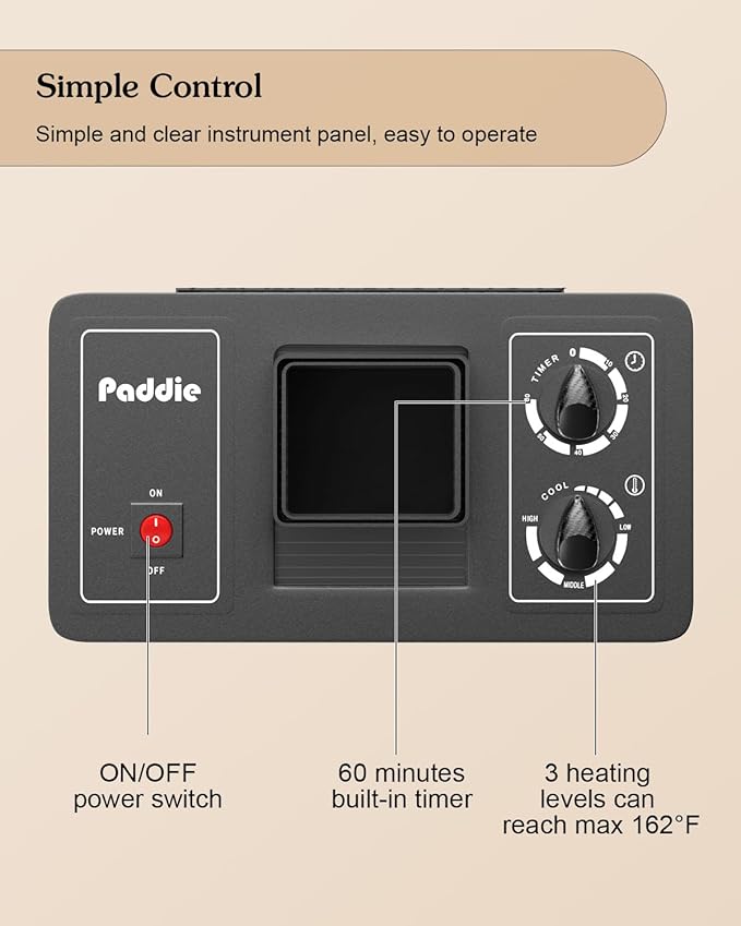 SyyBhb Professional Portable Hooded Conditioning Salon Hair Dryer 1000W with Stand & Removable Wheels, 60-Minute Timer, Temperature Adjustable, Angle & Height Adjustable Downdraft Hood