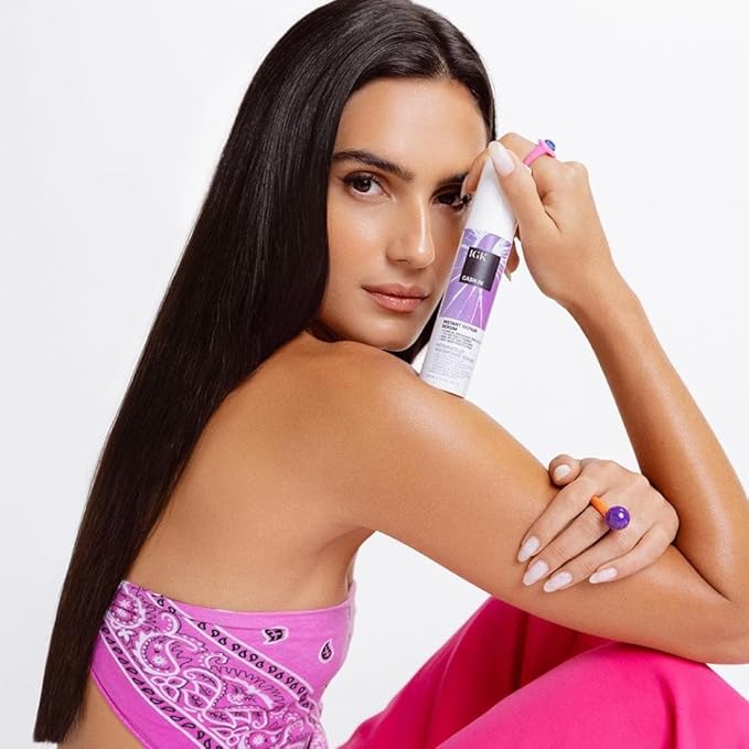 IGK Bond-Building Repair Set | ANTISOCIAL Bond-Building Dry Hair Mask + CASH IN Instant Repair Serum | Repair + Protect + Soften | Vegan + Cruelty Free