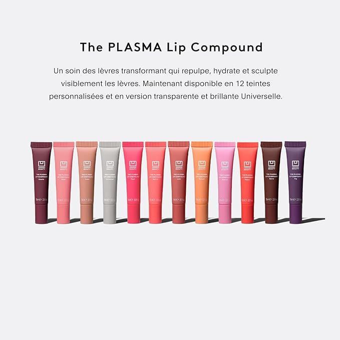 U Beauty The PLASMA Lip Compound - Anti-Wrinkle & Anti-Aging Treatment - Clear Plumping Lip Gloss with Hyaluronic Acid for Deep Hydration - Salicylic Acid, Vitamin E, & Peptides Contour Lips, 15 mL
