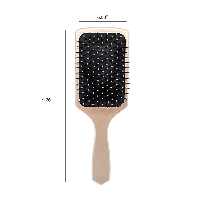 Earth & I Rosegold Hair Brushes for Women, Pink Hairbrush, Rose Gold Women Hair Brush, Kids Hairbrush, Brushes and Combs, Detangling and Styling (Rectangle)