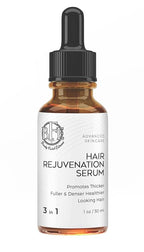 Hair Growth Serum- Maximum Strength DHT Blocker. Repairs & Stimulates New Follicle Hair Growth. Grow Stronger, Thicker, Fuller, Longer, Healthier Looking Hair. For Men & Women with No Side Effects.