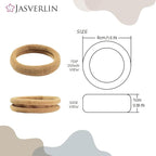 100 pcs Seamless Cotton Hair Ties, Thick Hair Elastic Bands Soft No Damage Ponytail Holders for Women Girl 1.5 inch (5 Colors)