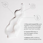 OUAI Curl Cream - Curl Defining Cream with Chia & Linseed Oil - Enhances Definition, Hydration & Shine - Tames Frizz & Protects from Humidity - Silicone-Free Curly Hair Products for Women (8 oz)