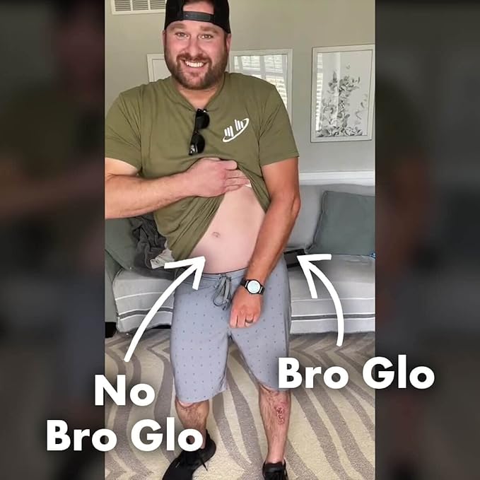 Bro Glo Self Tanner for The Boys - Starter Bundle - Easy Sunless Tan For Your Face & Body With Mitt Applicator - Oil Free Water Based for Faster Skin Drying - Natural Sun Kissed Bronze Color Perfect for Men - Gift Set (Starter Bundle)