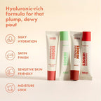 Handmade Heroes 100% Natural Vegan Tinted Lip Gloss with Hyaluronic Acid - Lightweight Moisturizing Soft Lipstick for Dry Lips Christmas Gifts - 4pc set Stocking Stuffers