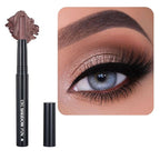 Caramel Eyeshadow Stick Makeup, Cream Shimmer Eye Shadow Pencil, Hypoallergenic Waterproof Long Lasting Crayon, Smooth Glitter Primer Palette Eyeliner Make up