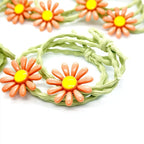5pairs/Lot Sweet Hair Band Girl Hair Ties Hair Accessoires Small Sun Flower Design Rubber Band Perfect for Hair Style (Muti-Color)