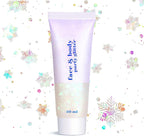 Christmas Face Glitter - Holiday Gift for Women Girls, Chunky Sparkling Glitter Makeup, Party Costume Accessories Christmas Stockings (Mermaid Glitter)